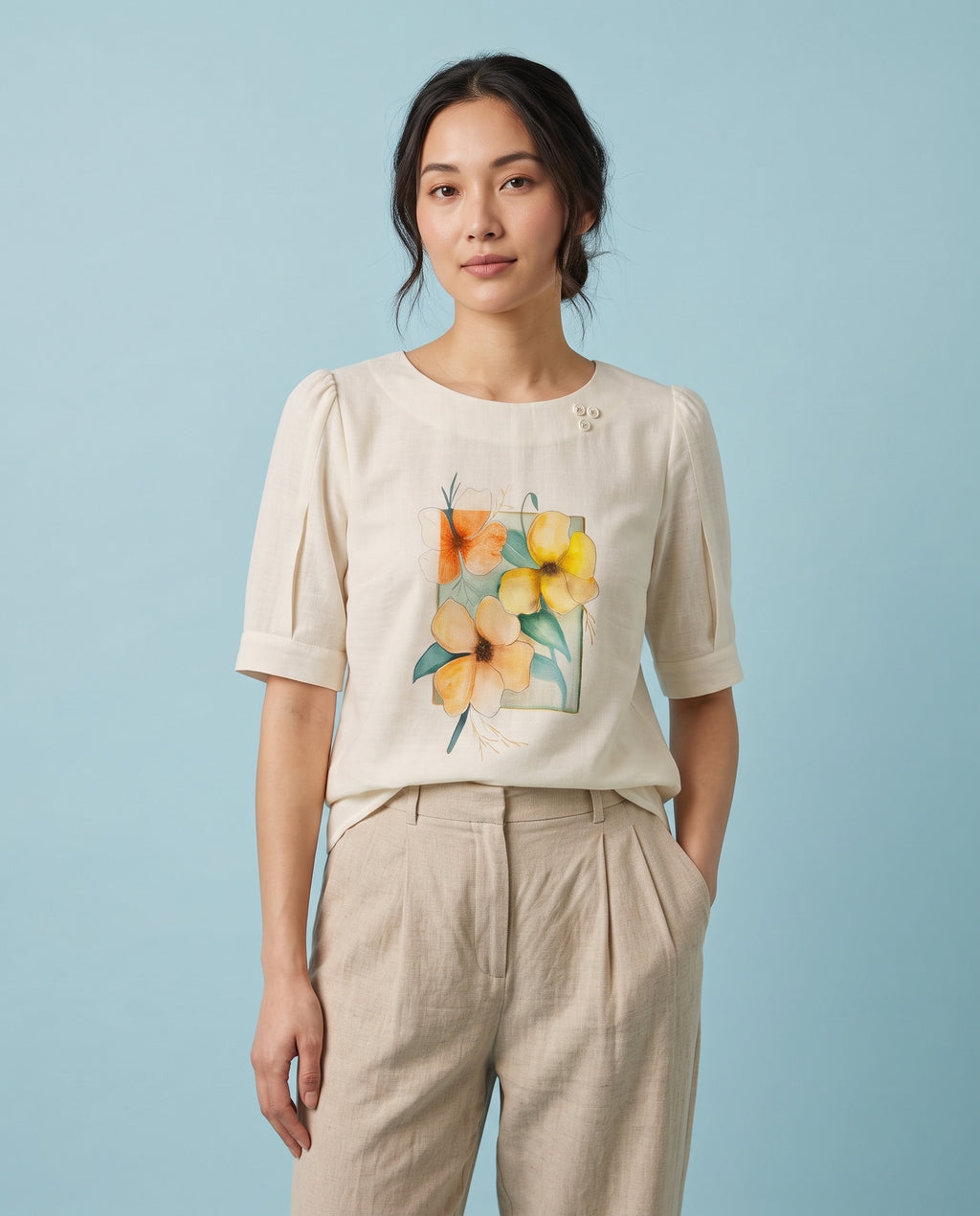 The Watercolour Bloom Top