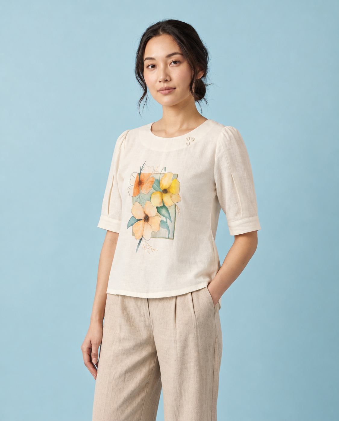 The Watercolour Bloom Top