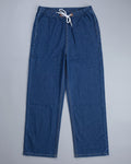 Drawstring Wide-Leg Denim Pants – Indigo