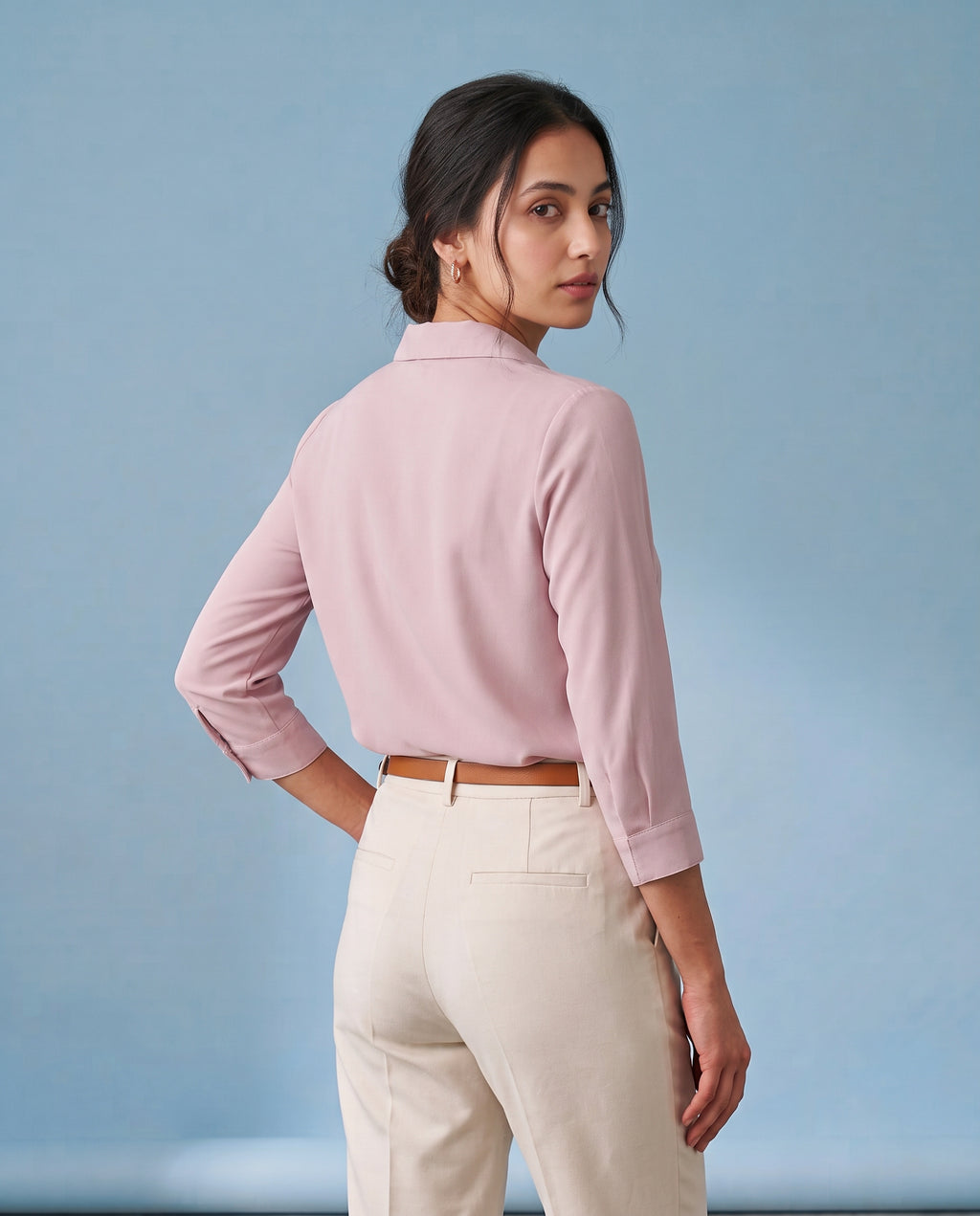 The Blush Collared Blouse