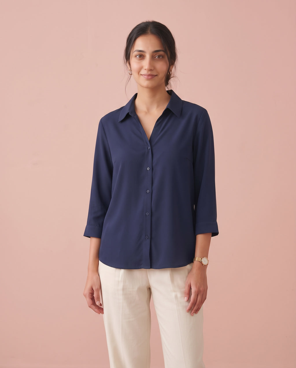 The Midnight Collared Blouse