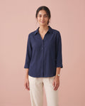 The Midnight Collared Blouse