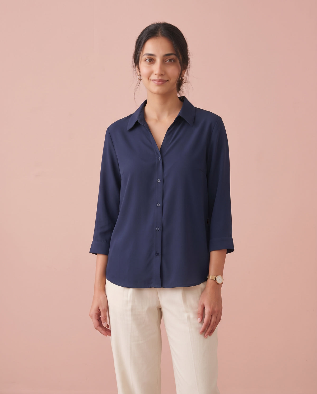 The Midnight Collared Blouse