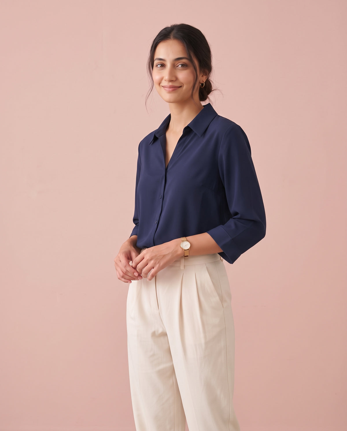 The Midnight Collared Blouse