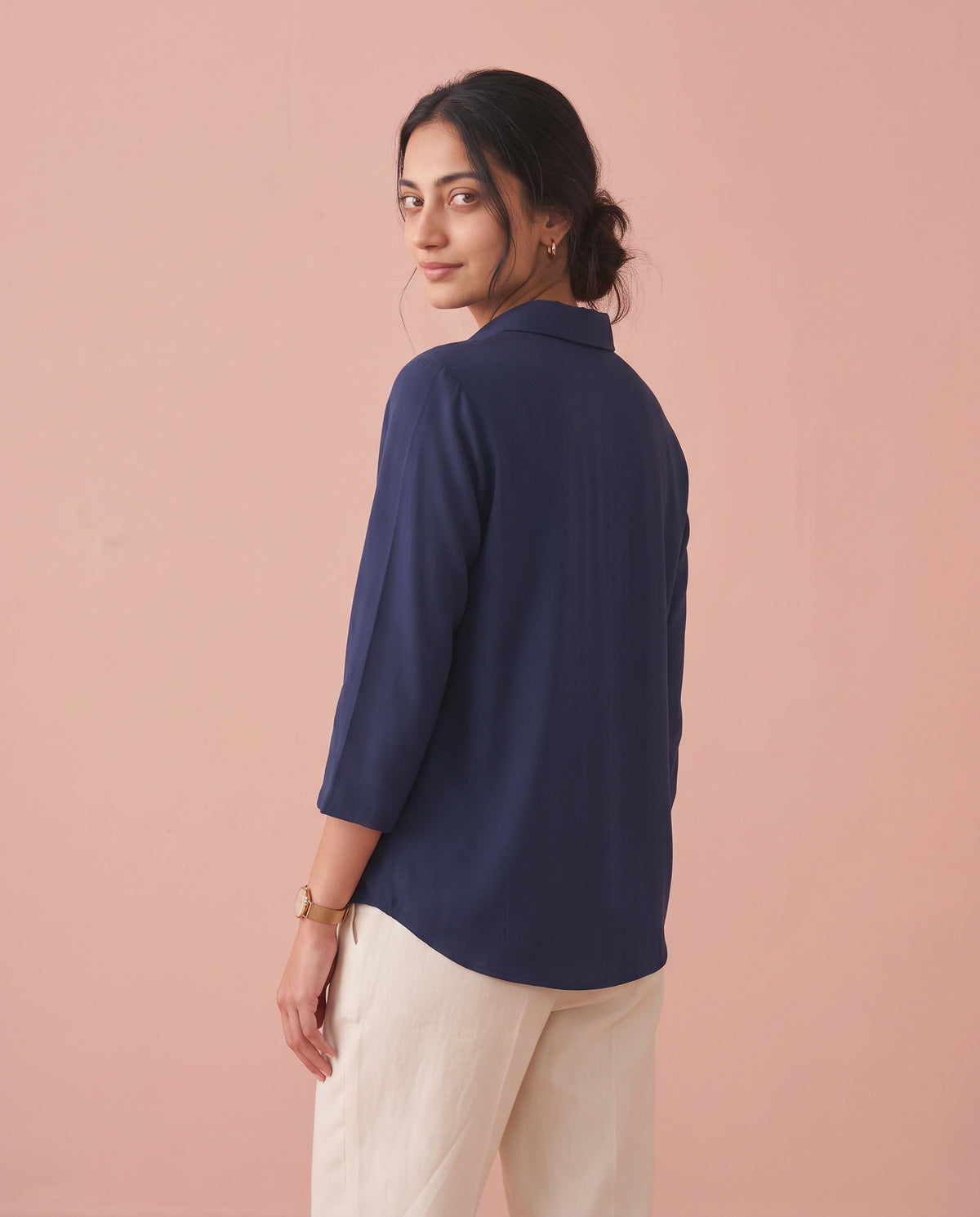 The Midnight Collared Blouse