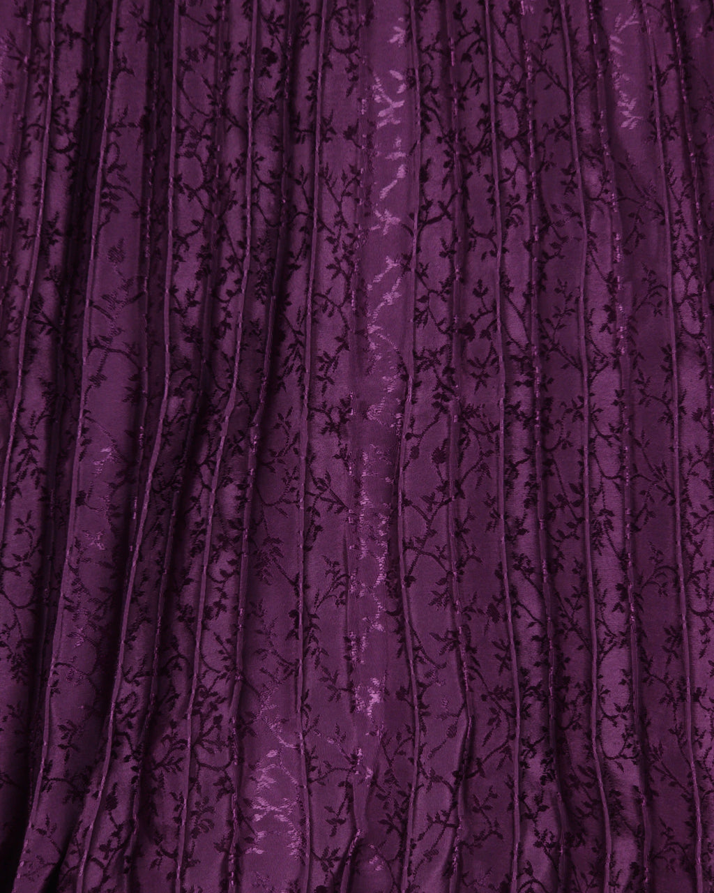 Jacquard_Pleated Maxi Skirt (plum)