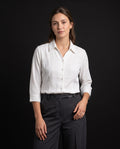 Tailored Satin-Touch Shirt - White